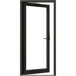 Fönsterdörr NorDan Svanenmärkt NTech Helglasad Aluminium BlackLine Svart