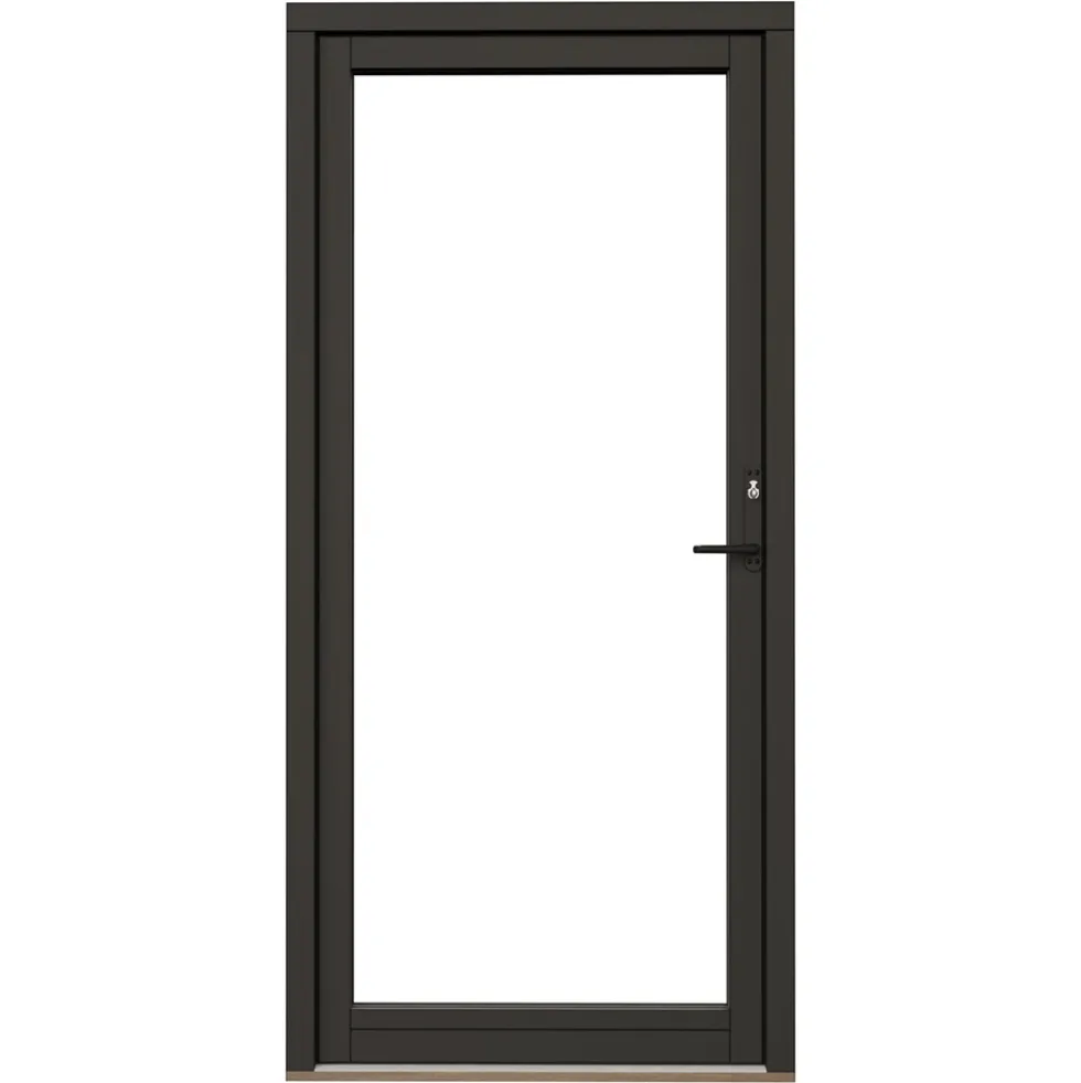 Fönsterdörr NorDan Svanenmärkt NTech Helglasad Aluminium BlackLine Svart