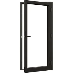 Fönsterdörr NorDan Svanenmärkt NTech Helglasad Aluminium BlackLine Svart