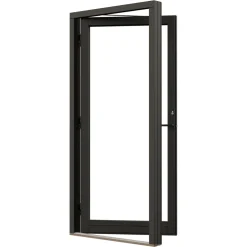 Fönsterdörr NorDan Svanenmärkt NTech Helglasad Aluminium BlackLine Svart