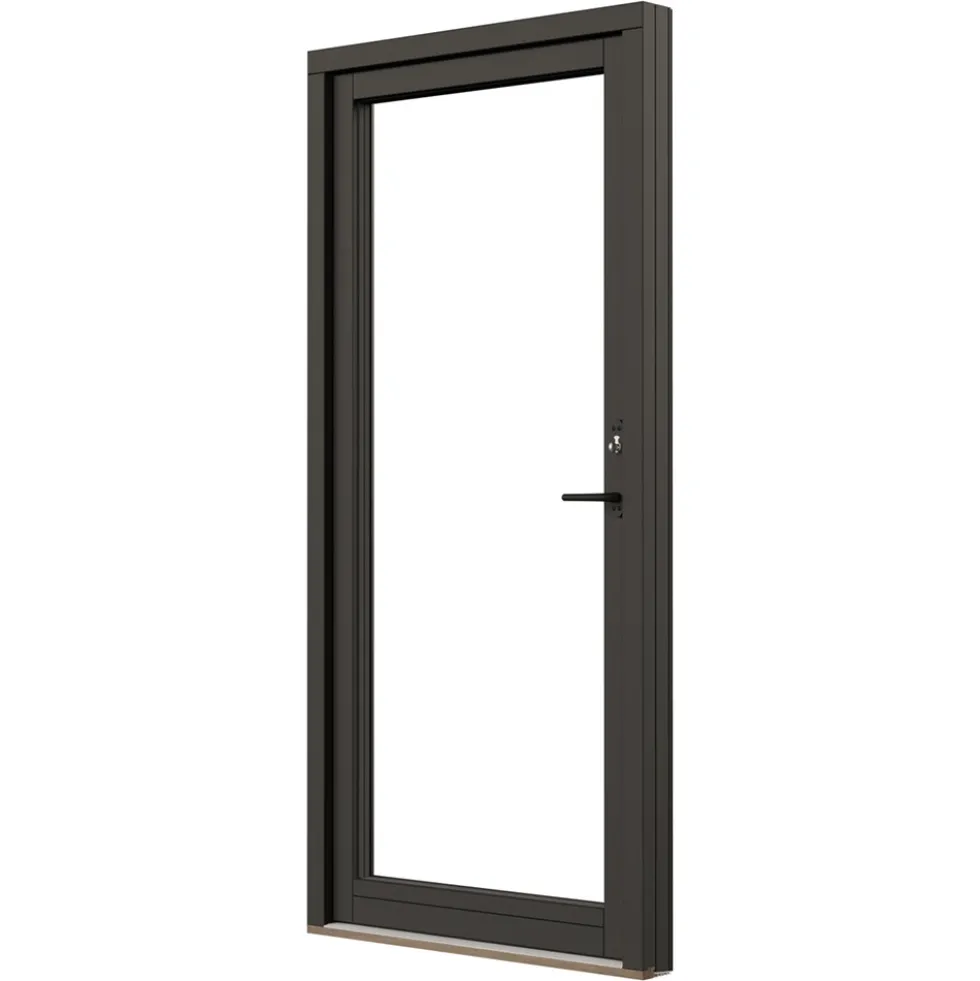 Fönsterdörr NorDan Svanenmärkt NTech Helglasad Aluminium BlackLine Svart