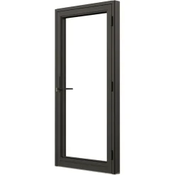 Fönsterdörr NorDan Svanenmärkt NTech Helglasad Aluminium BlackLine Svart