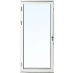 Fönsterdörr Outline Helglasad Enkeldörr 3-Glas Aluminium