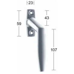 Fönsterhandtag 2162 Habo Krom