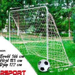 Fotbollsmål Prosport Official 2-pack 366 x 183 cm