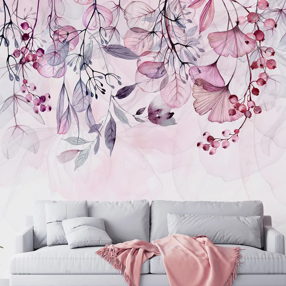 Fototapet Arkiio Foggy Nature - Pink
