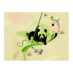 Fototapet Arkiio Jätte Panda I Bambu Skogen