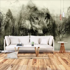Fototapet Arkiio Mountain Predator Beige