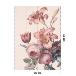 Fototapet Art For The Home Soft Blush Blomma 105401