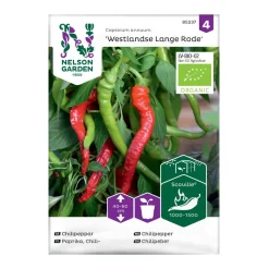 Frö Chilipeppar Nelson Garden Westlandse Lange Rode