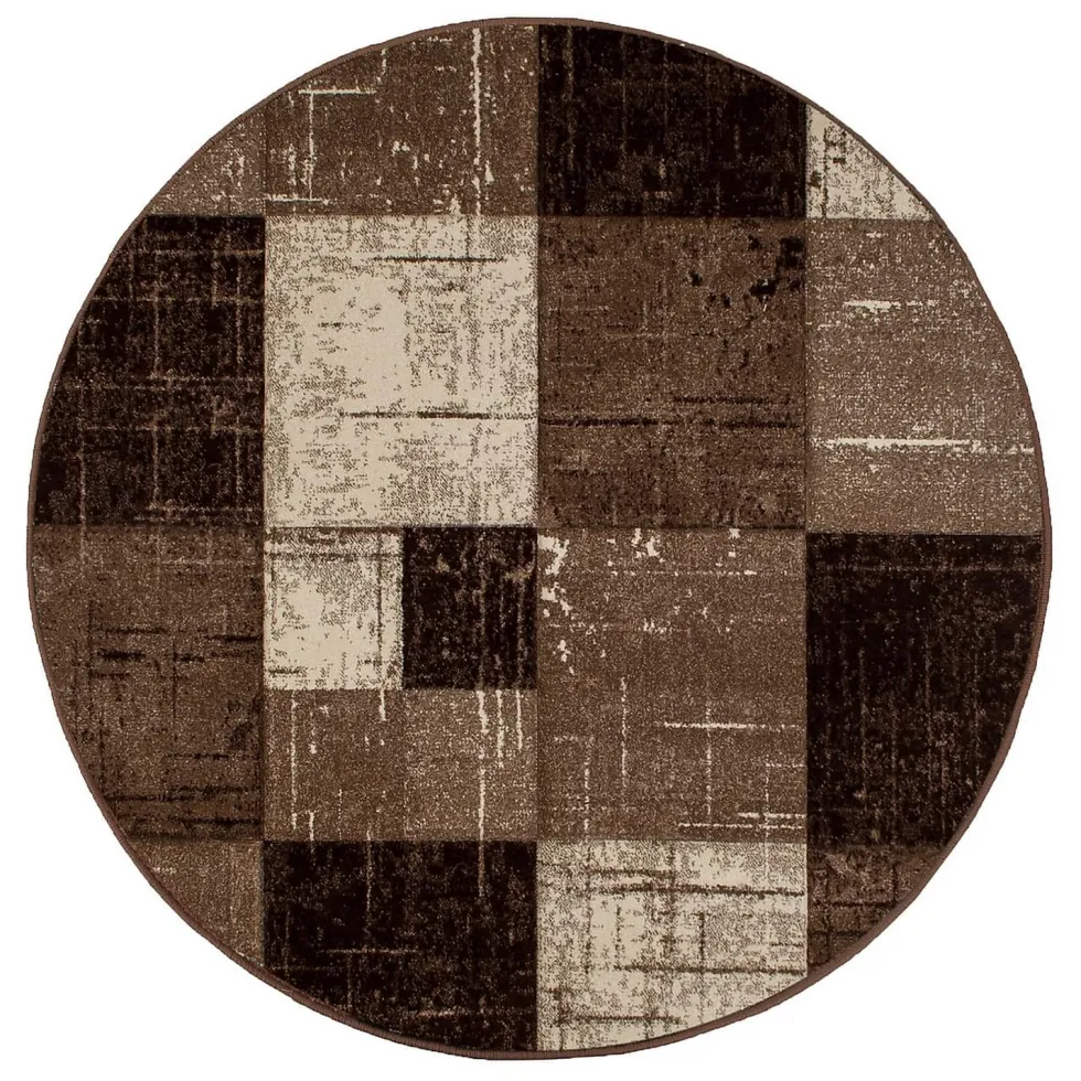 Friezematta KM Carpets London Square Rund