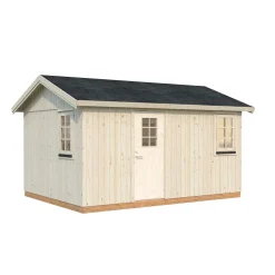 Friggebod Palmako Hedwig 13,6 m² Komplett Stuga med Sadeltak
