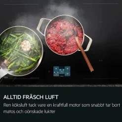 Frihängande Köksfläkt AEG DPE5650M ExtractionTech Rostfri