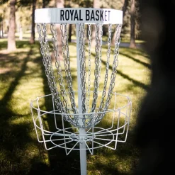 Frisbeegolfkorg Viking Discs Royal Basket Stålkorg Vit