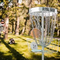Frisbeegolfkorg Viking Discs Royal Basket Stålkorg Vit