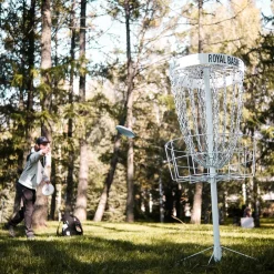 Frisbeegolfkorg Viking Discs Royal Basket Stålkorg Vit