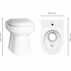 Fritidstoalett Wostman EcoDry Porslin för Fritidshus Paket med Box