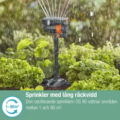 Förlängningsrör Gardena Micro-Drip för Rektangulärspridare OS 90