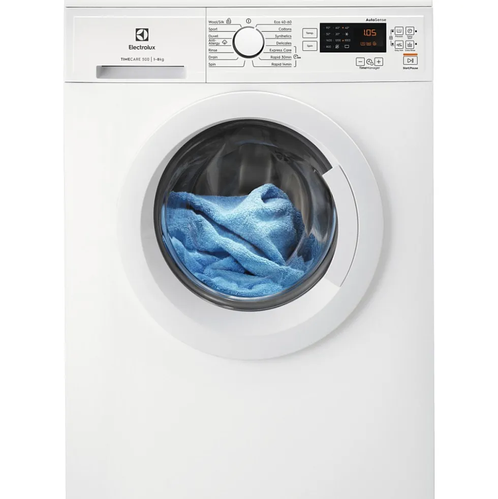 Frontmatad Tvättmaskin Electrolux TimeCare EW2F3068R8 med TimeManager och Anti-Allergiprogram