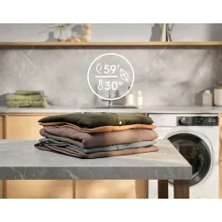 Frontmatad Tvättmaskin Electrolux EFI743S14S SteamCare Vit