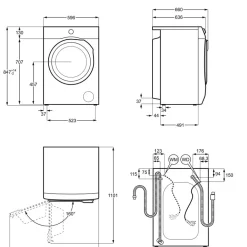 Frontmatad Tvättmaskin Electrolux SteamCare EFI743RX4R med QuickCare och SensiCare+