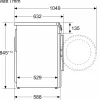 Frontmatad Tvättmaskin Siemens WG44G2FWDN iQ500 Vit med Doseringsystem