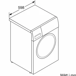 Frontmatad Tvättmaskin Siemens WG44G2FWDN iQ500 Vit med Doseringsystem