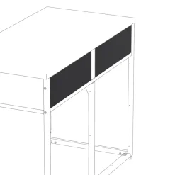 Frontpanel Skotte Kitchen 538 Svart 180 mm Till Utekök