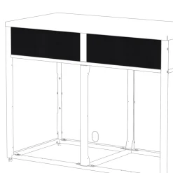 Frontpanel Skotte Kitchen 538 Svart 180 mm Till Utekök