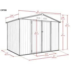 Förråd gop Cover-It 4,5 m² Mörkgrå Redskapsbod