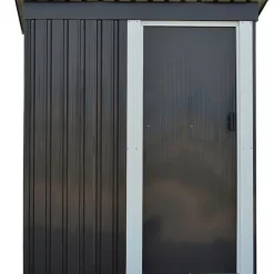 Förråd Metalcraft 1,3m² Dubbel Skjutdörr Färdig Byggsats