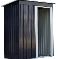 Förråd Metalcraft 1,3m² Dubbel Skjutdörr Färdig Byggsats