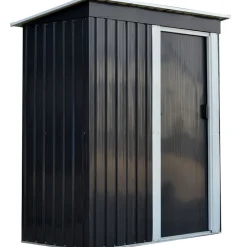 Förråd Metalcraft 1,3m² Dubbel Skjutdörr Färdig Byggsats