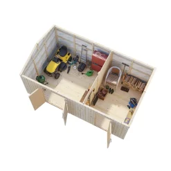 Förråd Palmako Olaf 16,9 m² Redskapsbod i Trä med Sadeltak