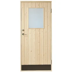 Förrådsdörr Vibostugan 10° Rak Glas