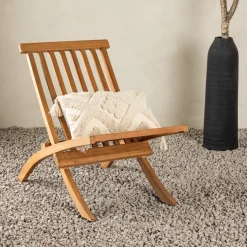 Fåtölj Venture Home Kenya Teak Fällbar