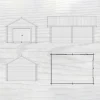 Garage Baseco Högliden 25 m² Attefallshus/Förråd med Sadeltak