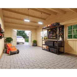 Garage Palmako Roger med Carport 36,5 m2 och Slagport