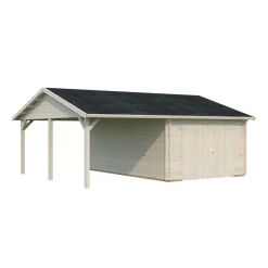 Garage Palmako Roger med Carport 36,5 m2 och Slagport