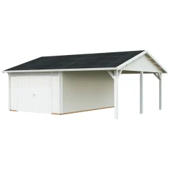 Garage Palmako Roger med Carport 36,5 m2 och Slagport