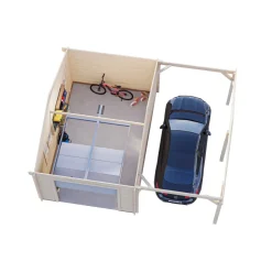 Garage Palmako Roger med Carport 36,5 m2 och Takskjutport