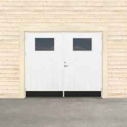 Garageport Sveadörren Kall Cotswold Grundmålad