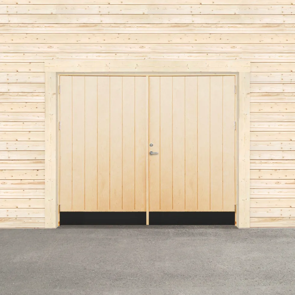 Garageport Sveadörren Varm Obehandlad