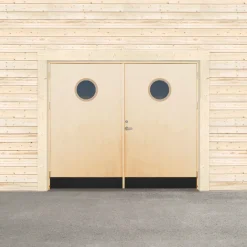 Garageport Sveadörren Varm Runt Fönster Obehandlad