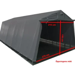 Garagetält Lyfco 13,7m² 200g/m² PEGrå
