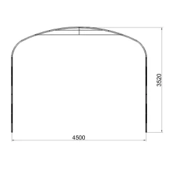 Garagetält Prohall G500 4,5x13 m Grå