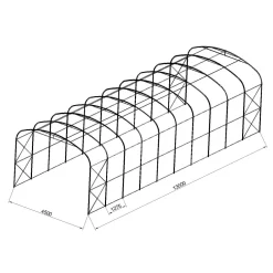 Garagetält Prohall G500 4,5x13 m Grå