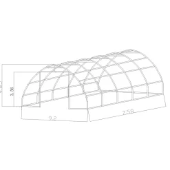 Garagetält Ranch G900 9,2x7,5x4,85 m