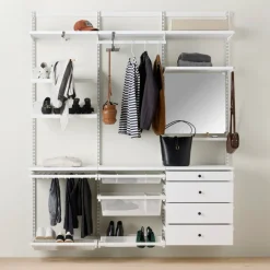 Garderobslösning Elfa Decor+ Premium Fullutrustad