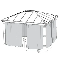 Gardin Canopia by Palram 4-Pack Till Dallas Paviljong 4,2x4,2 m